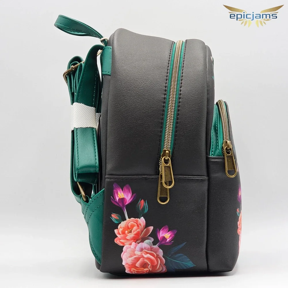 Loungefly Disney Snow White And The Seven Dwarfs Floral Apple Mini Backpack